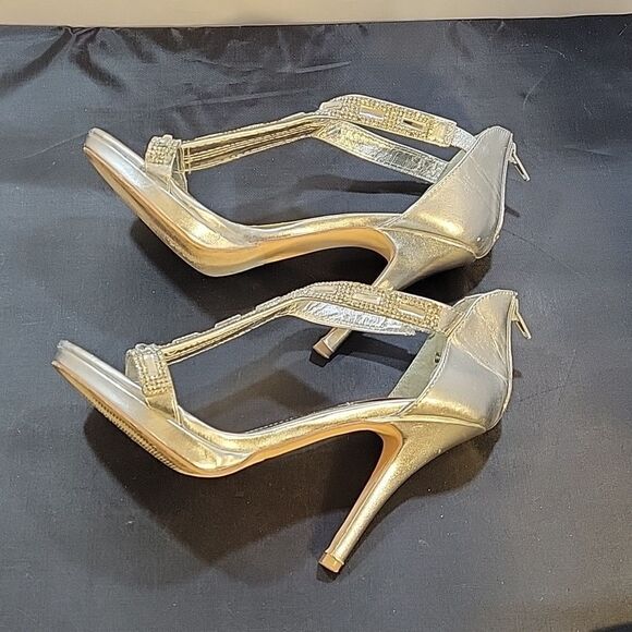 DOLCE BY MOJO MAXY JEWEL EMBELLISHMENTS ROUND TOE HIGH HEEL STILETTOS SANDAL - Picture 11 of 14